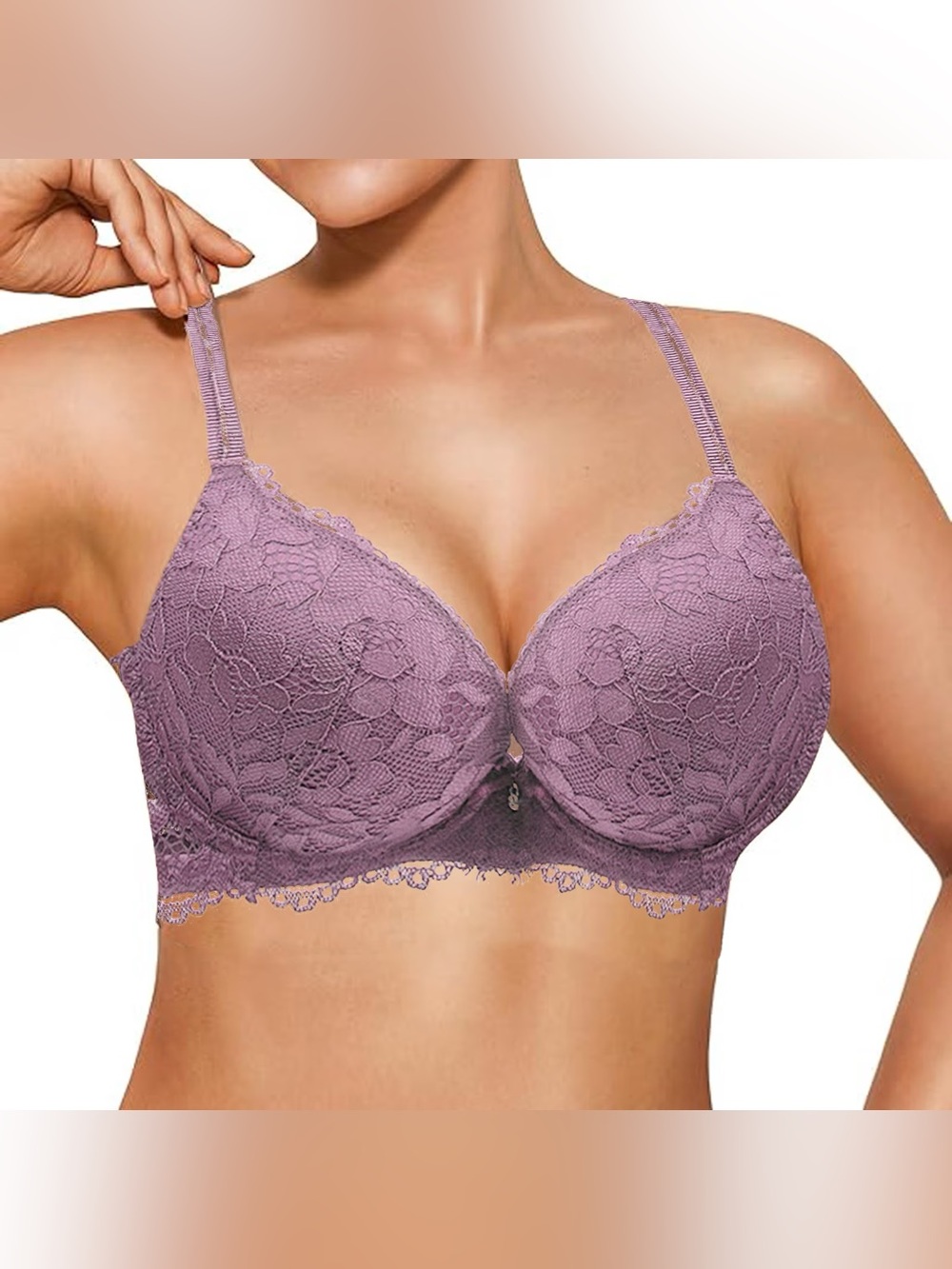 NWT La Vie en Rose 3-pack lace Underwire Bras Women Intimates 38DD